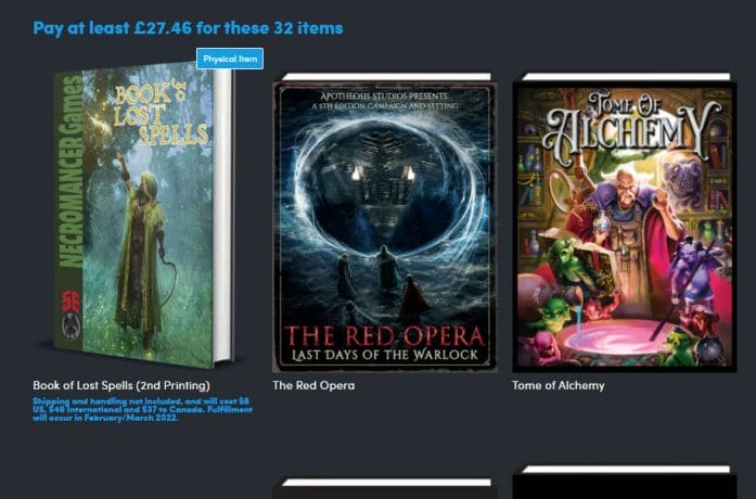 Tomes of Lost Magic bundle.