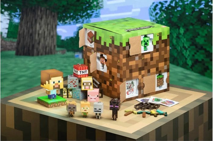 Minecraft advent calendar cube