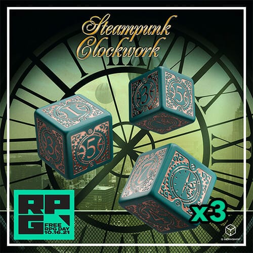 Q Workshop steampunk dice