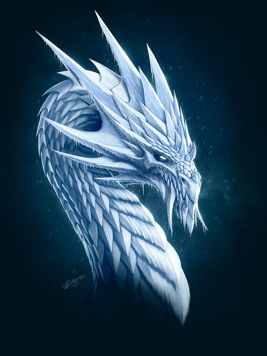 Ice Dragon by Deligaris
