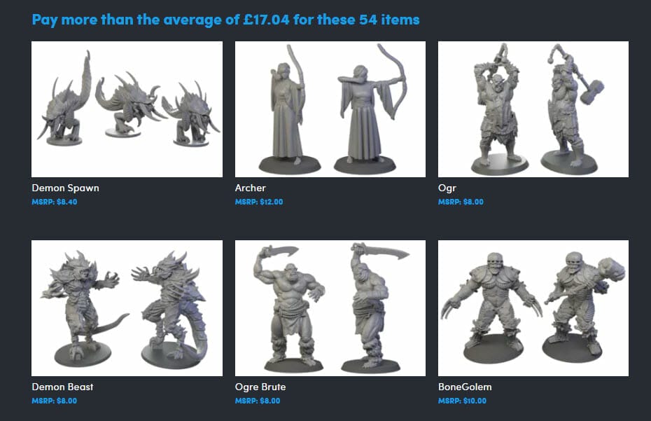 Dungeons & Monsters: 120 3d-printing files