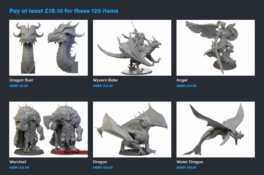 Dungeons & Monsters: 120 3d-printing files