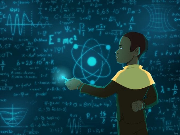Young Tuvok explaining quantum physics by TOMEart.