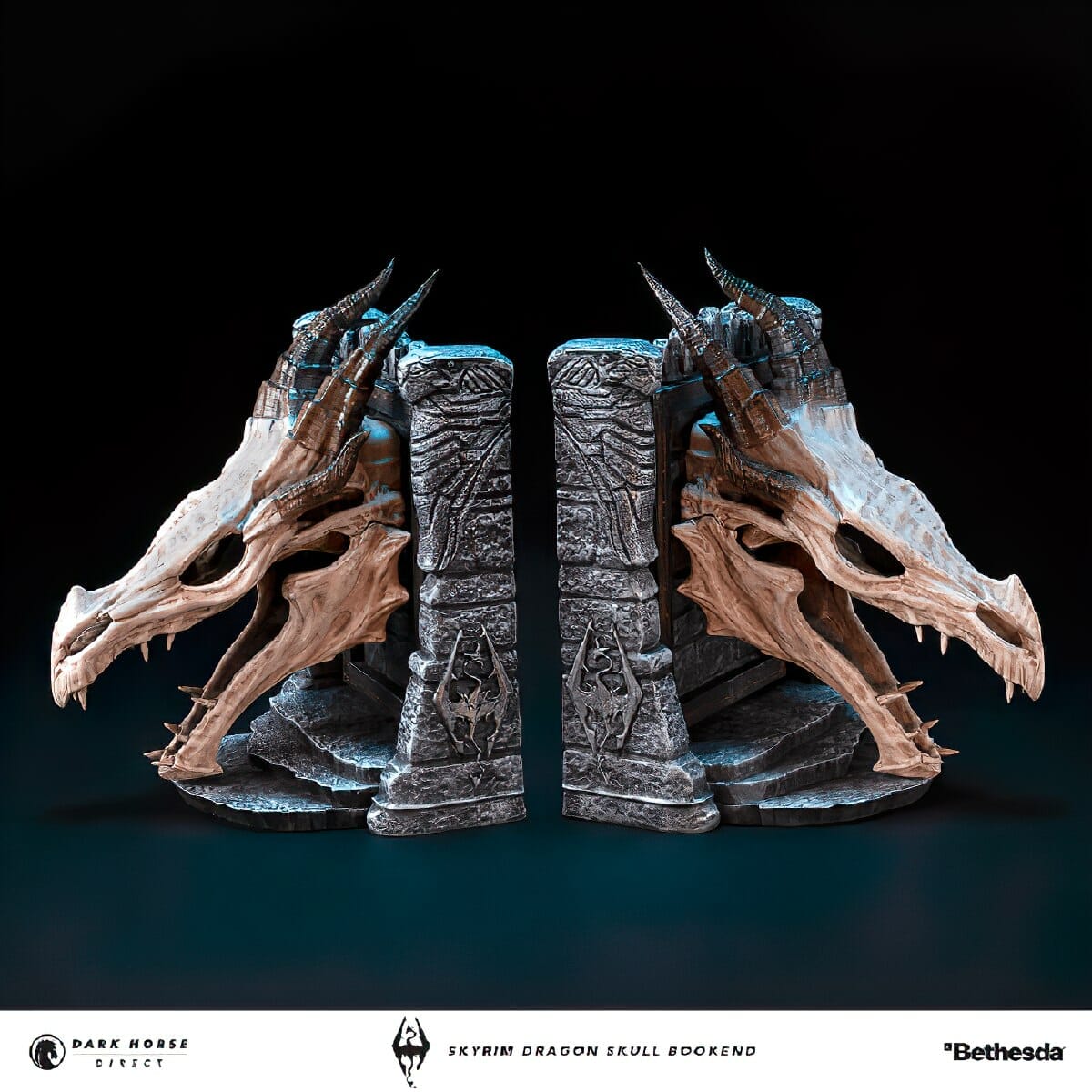 Skyrim Dragon skull bookend