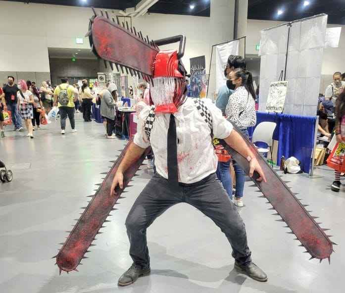 Chainsaw Man Denji cosplay recorded at AnimeCon UK by Comic Con News C