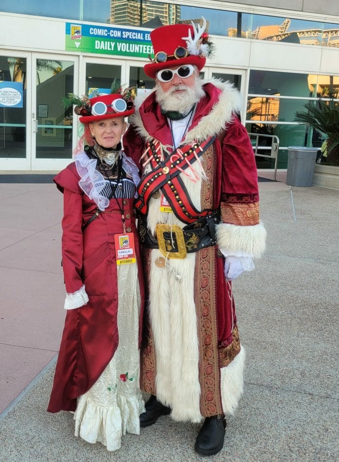 Steampunk Santa cosplay