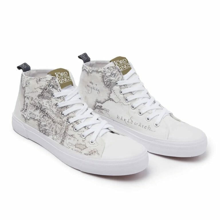 The Road goes ever on and on: Lord of the Rings cartography shoes