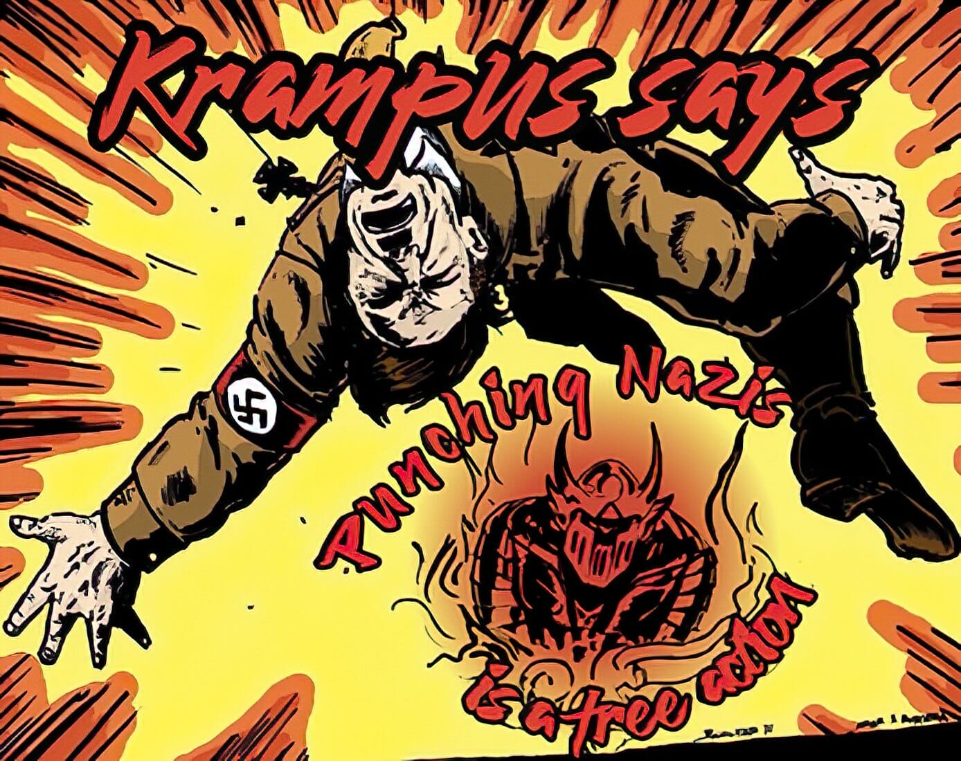 Krampus says Punching Nazis is a free action