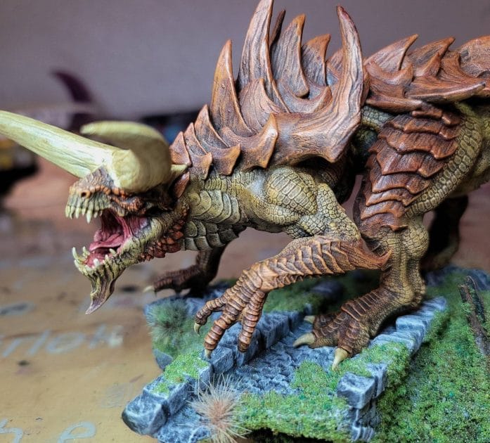 Tarrasque model from Mage Craft Miniatures