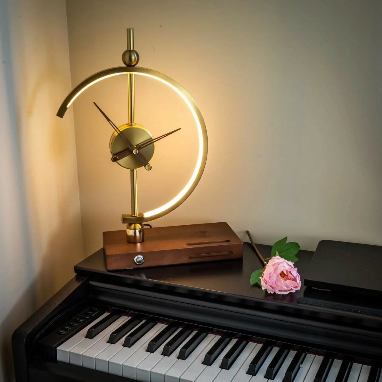 Channelling a Rocketeer vibe The Khonsu clock lamp will charge your tech