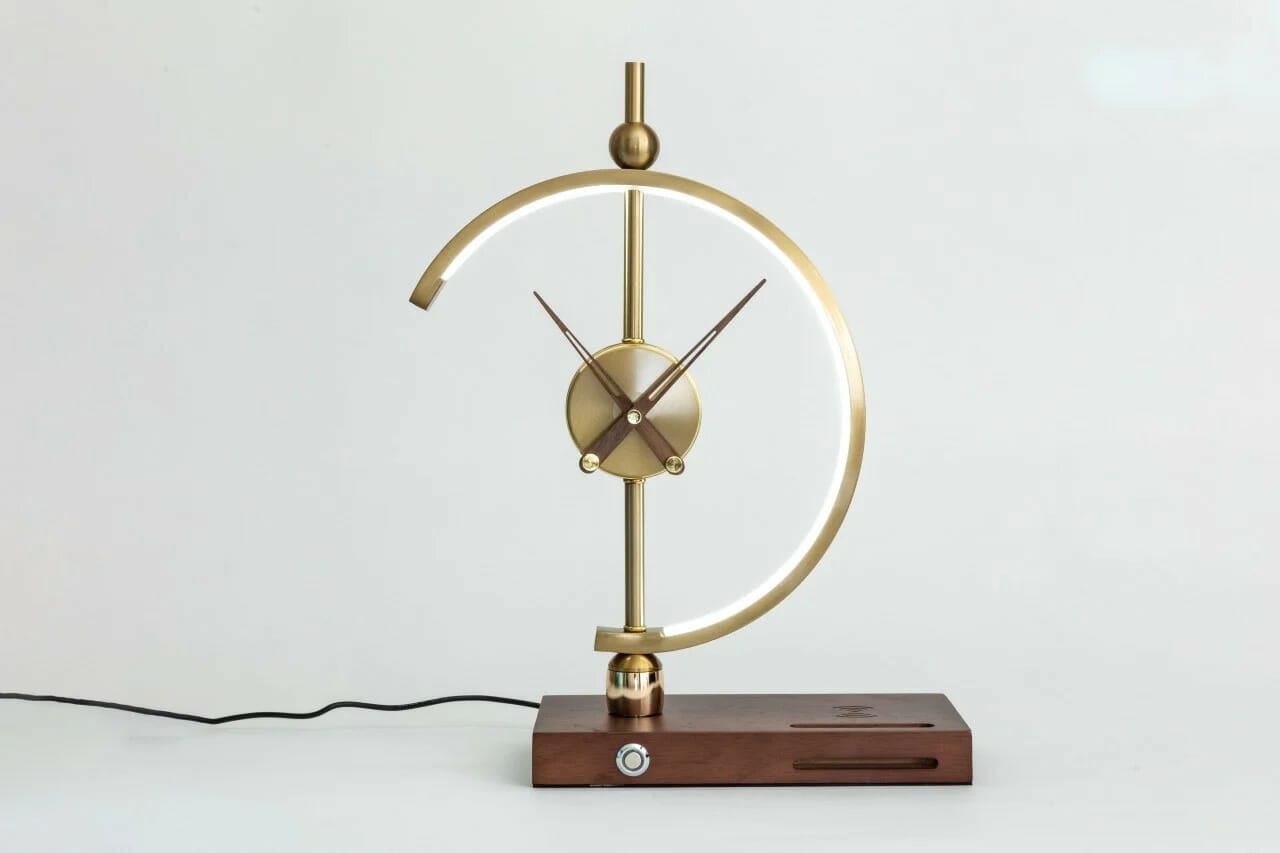 Channelling a Rocketeer vibe The Khonsu clock lamp will charge your tech