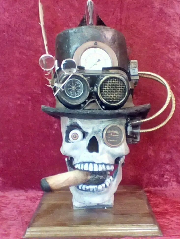 steampunk skull by Stacy Epley 