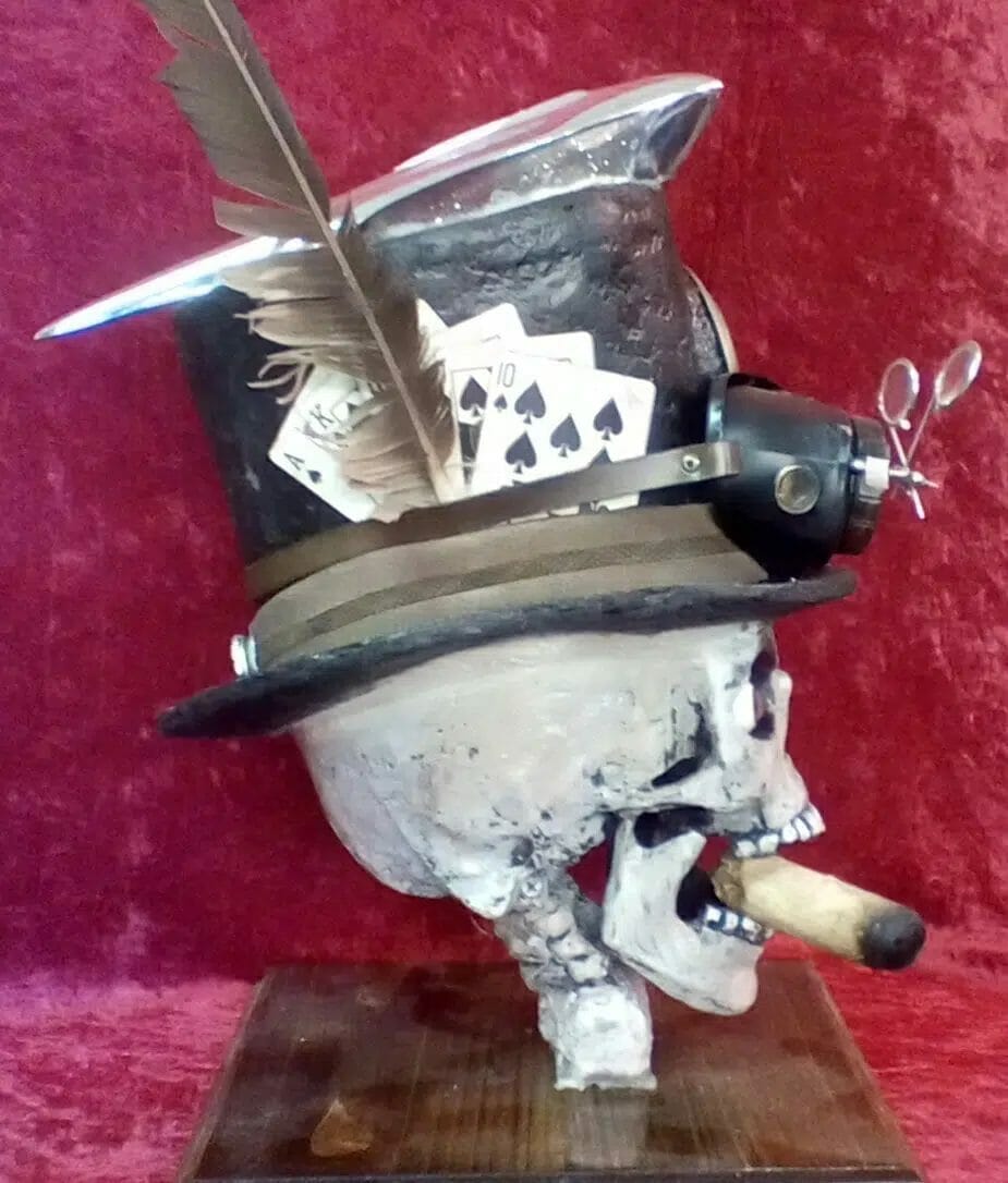 steampunk skull by Stacy Epley