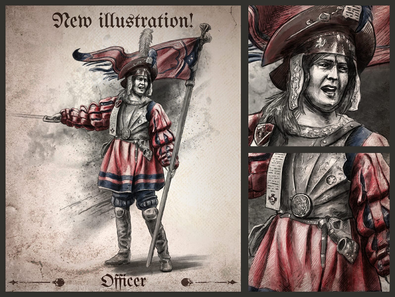 The Old World: Grim and Perilous - the Officer by Barbara Szymańska