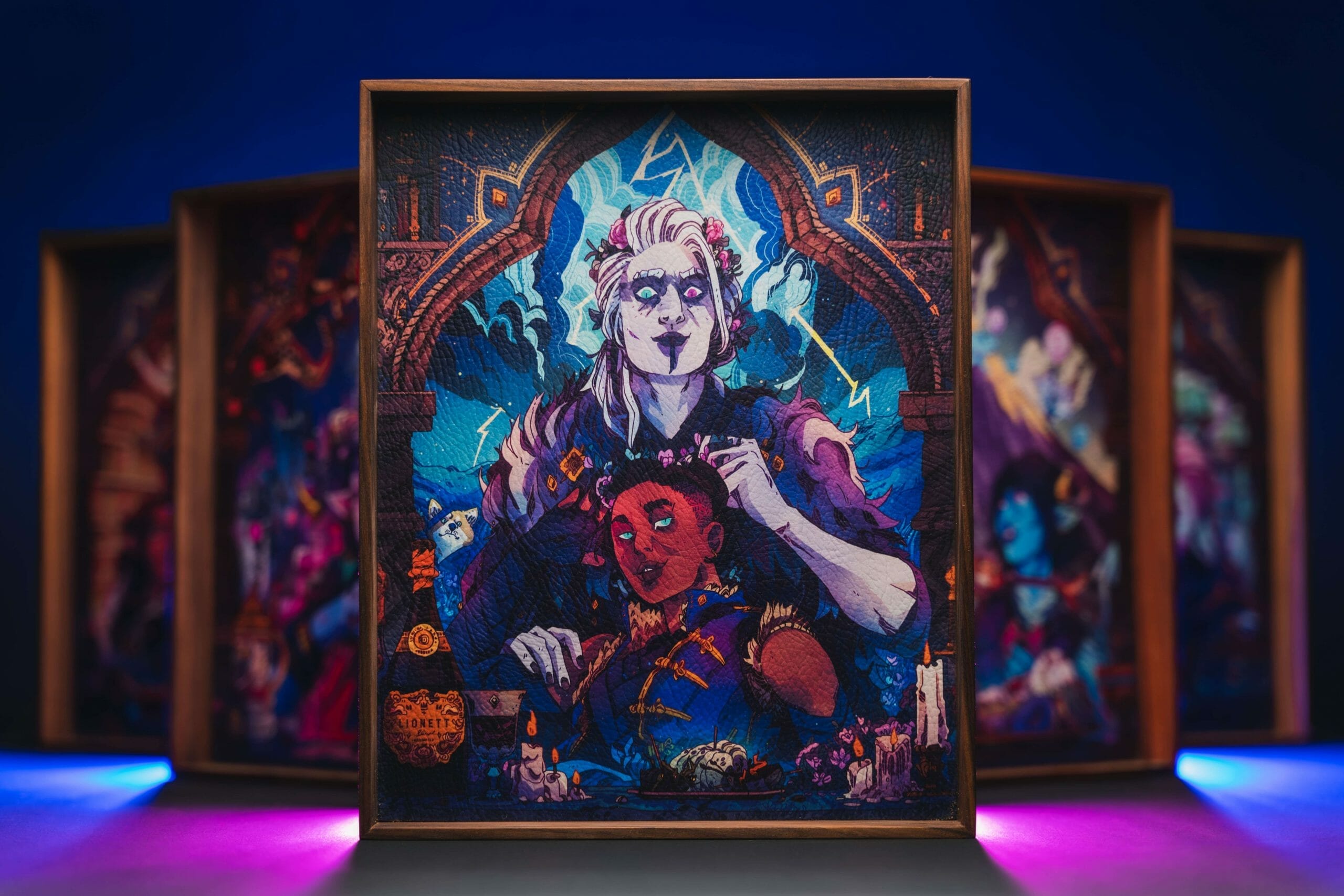 Mighty Nein dice tray - Beau & Yasha