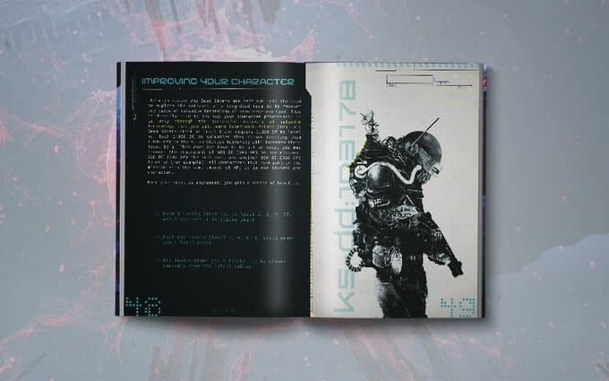 Across a Thousand Dead Worlds layout and art