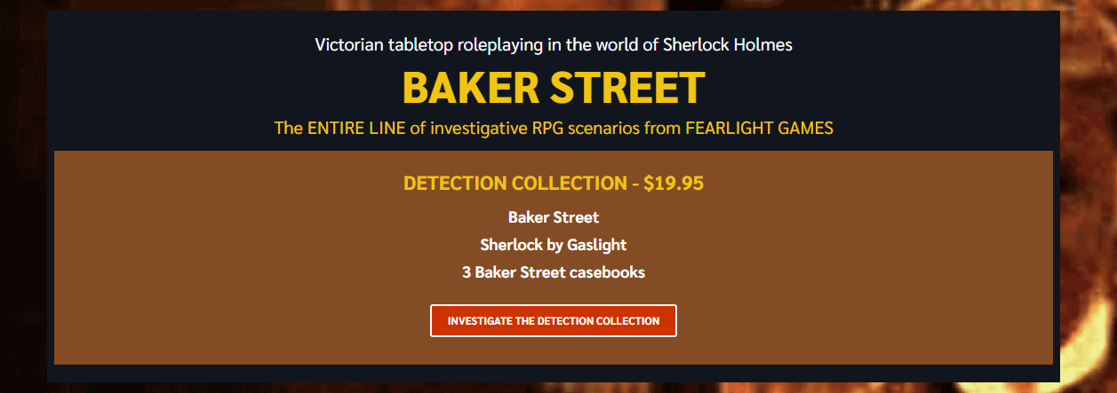 Baker Street RPGs