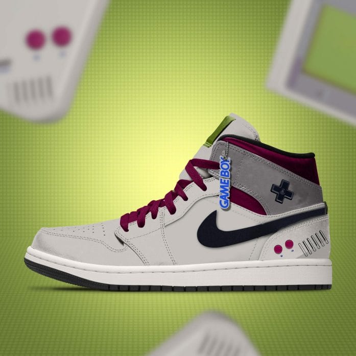 "Boys Got Game" - Gameboy x Air Jordan 1 - geek culture concept shoes from The Sole Supplier