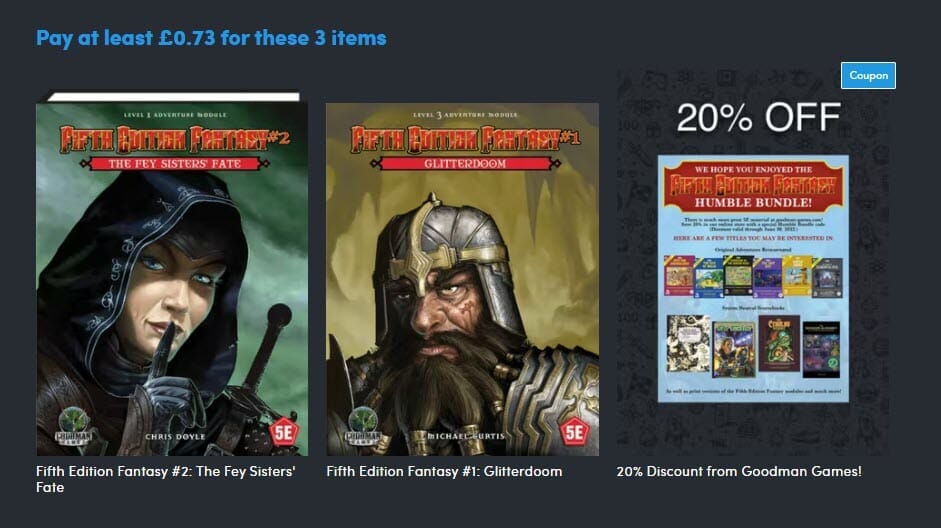 5E fantasy bundle: Goodman Games