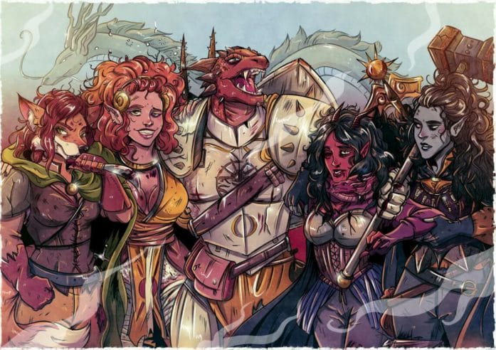 Agata Żebrowska: Commission your D&D group portrait