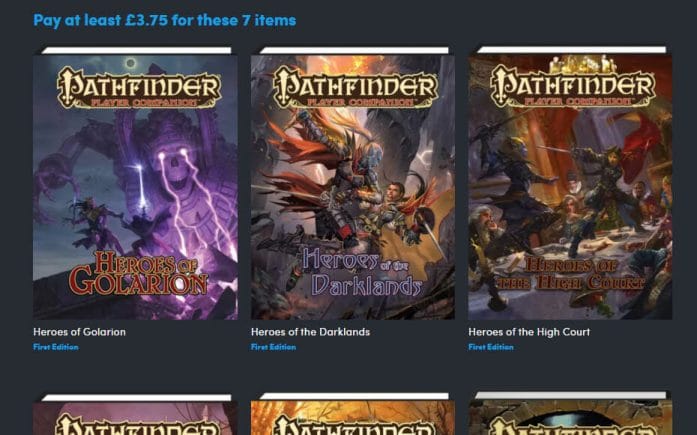 Become a Pathfinder Master with Humble RPG Bundle