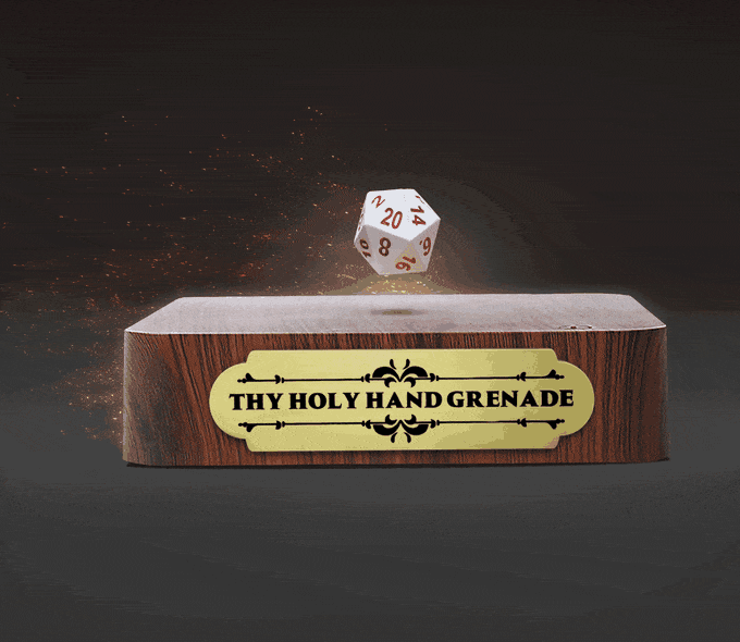 Thy holy hand grenade dice