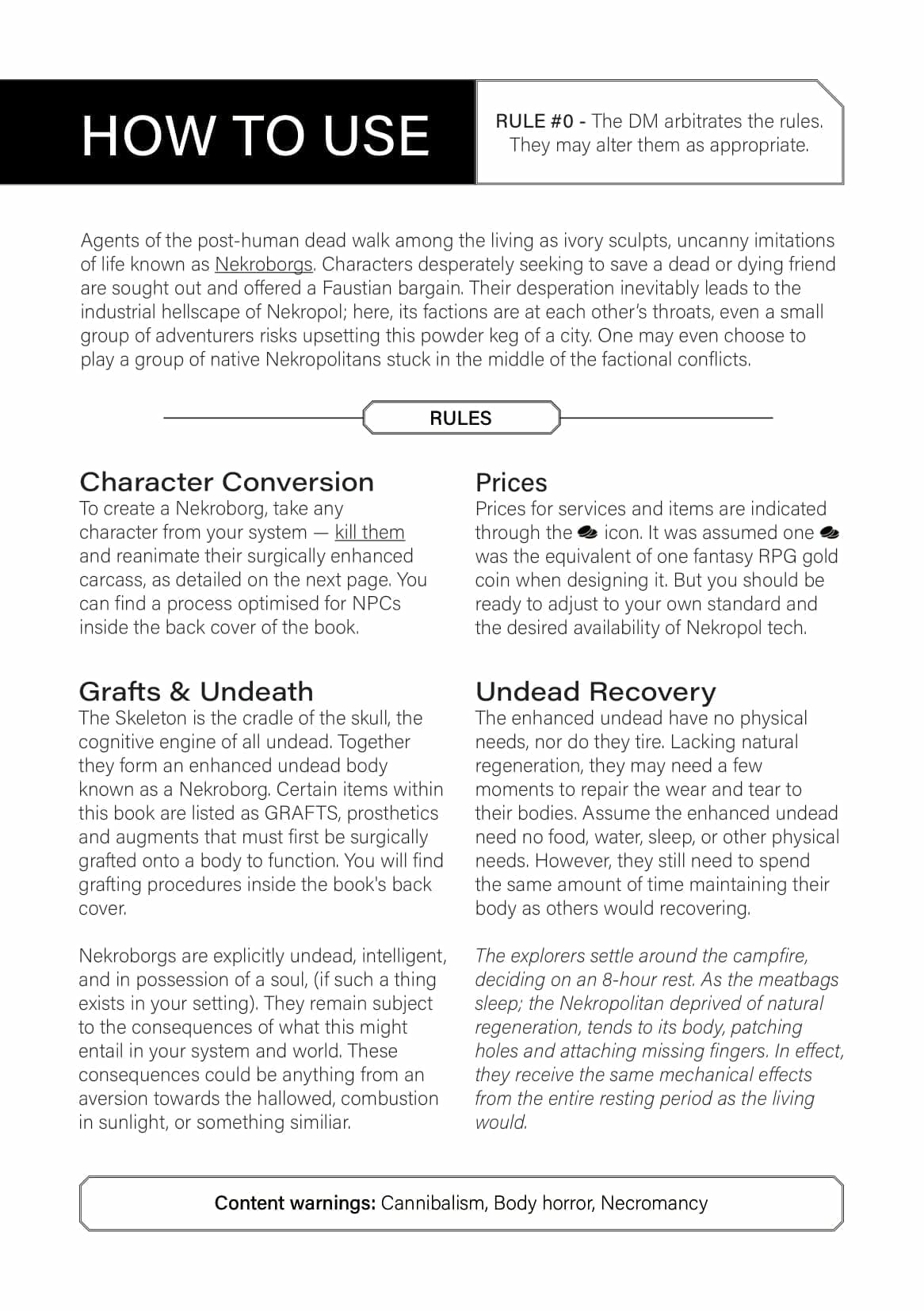 Nekropol - a transhuman horror RPG