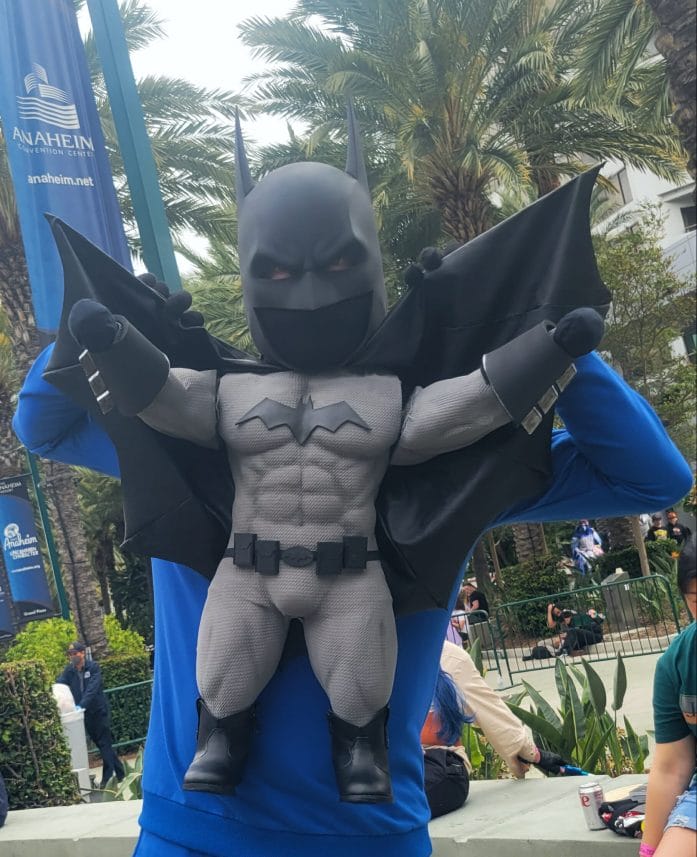Tiny Batman cosplay