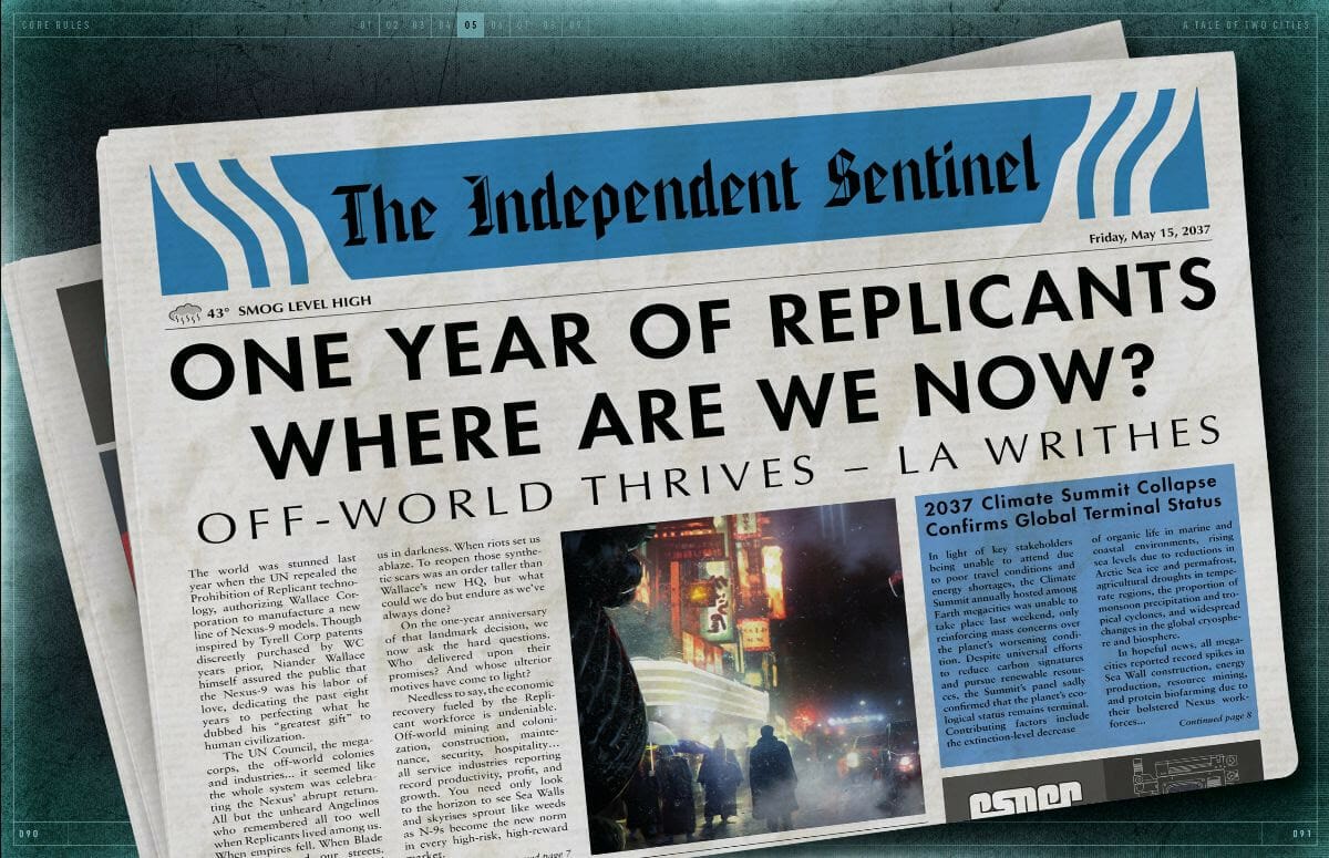 Blade Runner RPG sneak peek!