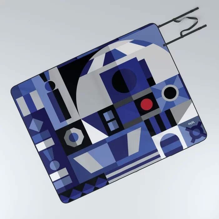 "R2-D2 Grid" by Happyminders Picnic Blanket #starwarsday