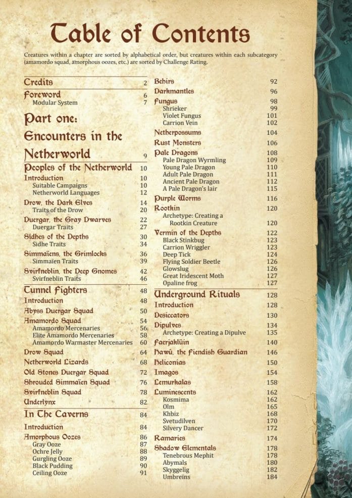 Creatures: Netherworld - Monster Compendium & Toolbox