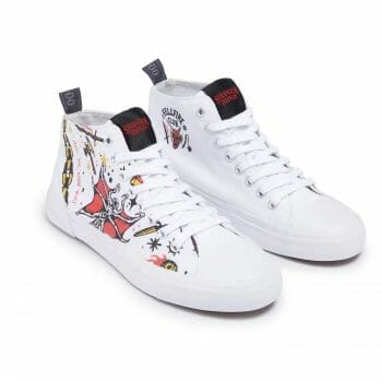 Akedo x Stranger Things White Signature High Tops 