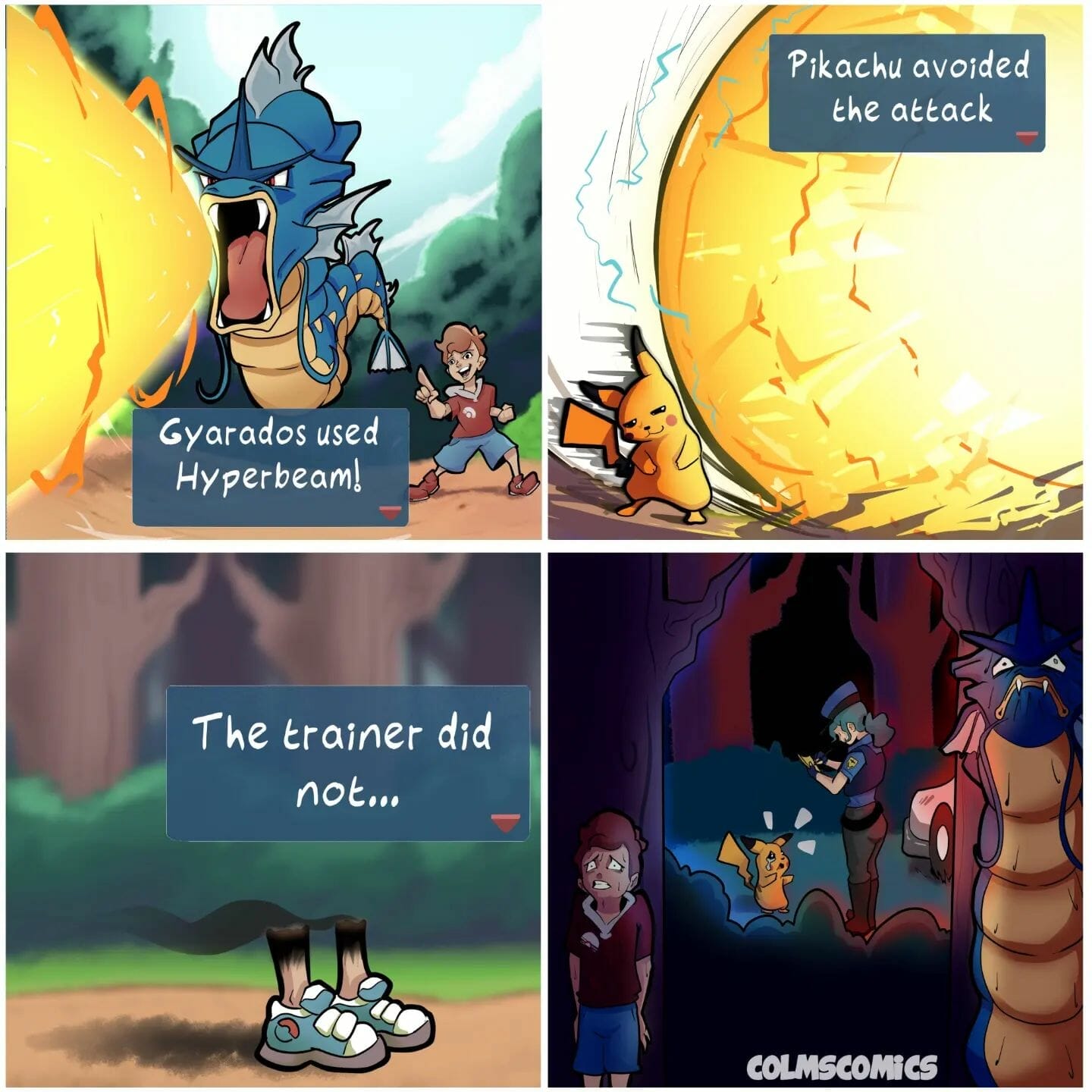 The trainer does not dodge