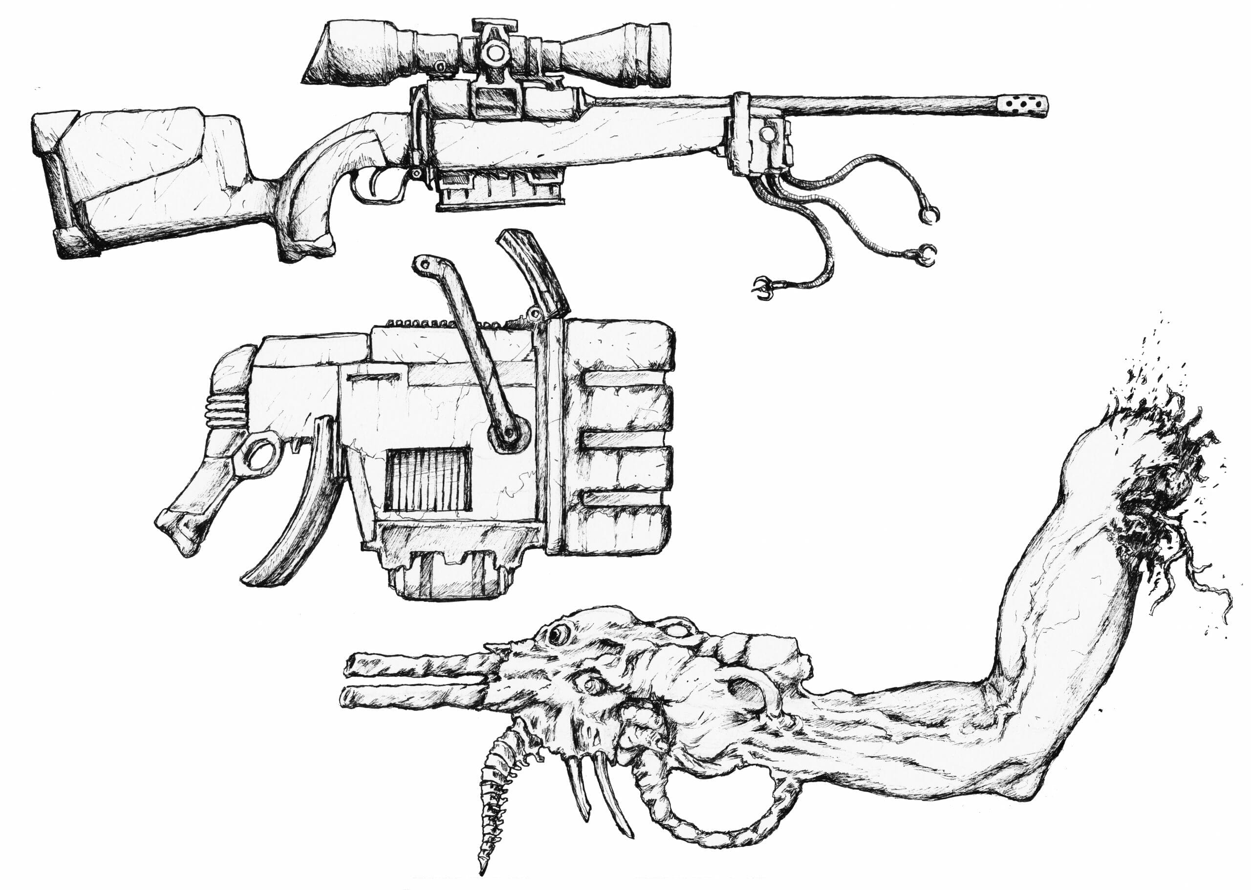 Gangs of Titan City weapons
