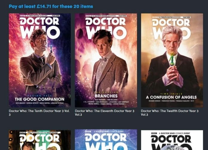 Doctor Who comic book bundle