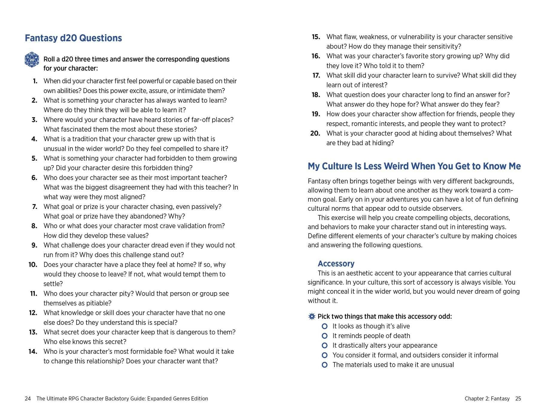 The Ultimate RPG Character Backstory Guide