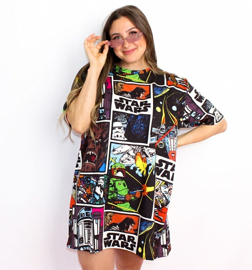 Star Wars Comic All Over Print T-Shirt Dress