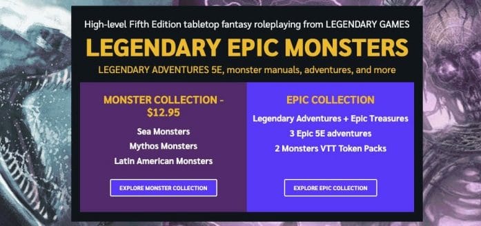 Legendary Epic Monsters