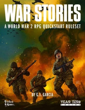 War Stories Quickstart cover showing three soliders