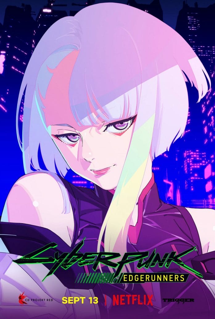 Cyberpunk: Edgerunners pink-hair poster