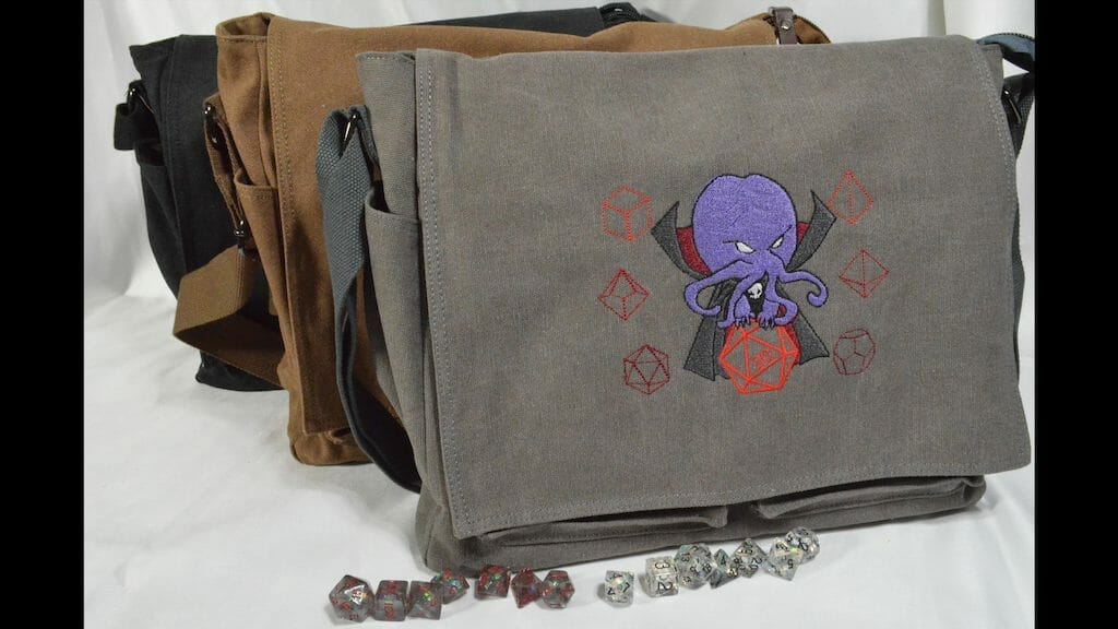 Cute geek merch Uber Dungeon do gamer messenger bags