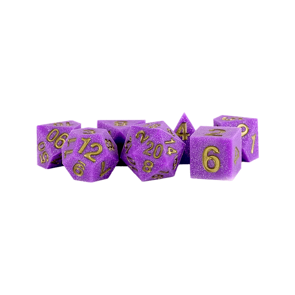 Sharp Edge Silicone Rubber Poly Dice Set: Regal Ricochet