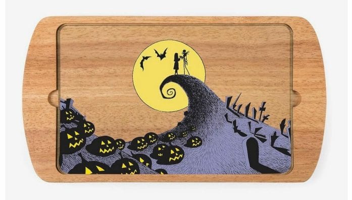The Nightmare Before Christmas glass top serving tray
