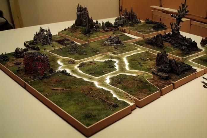 War gaming terrain models