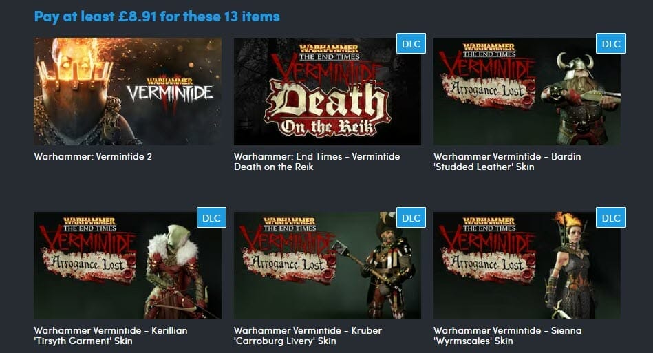 Warhammer Vermintide bundle - £8.91