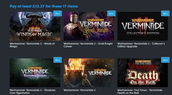 Warhammer Vermintide bundle - £13.37