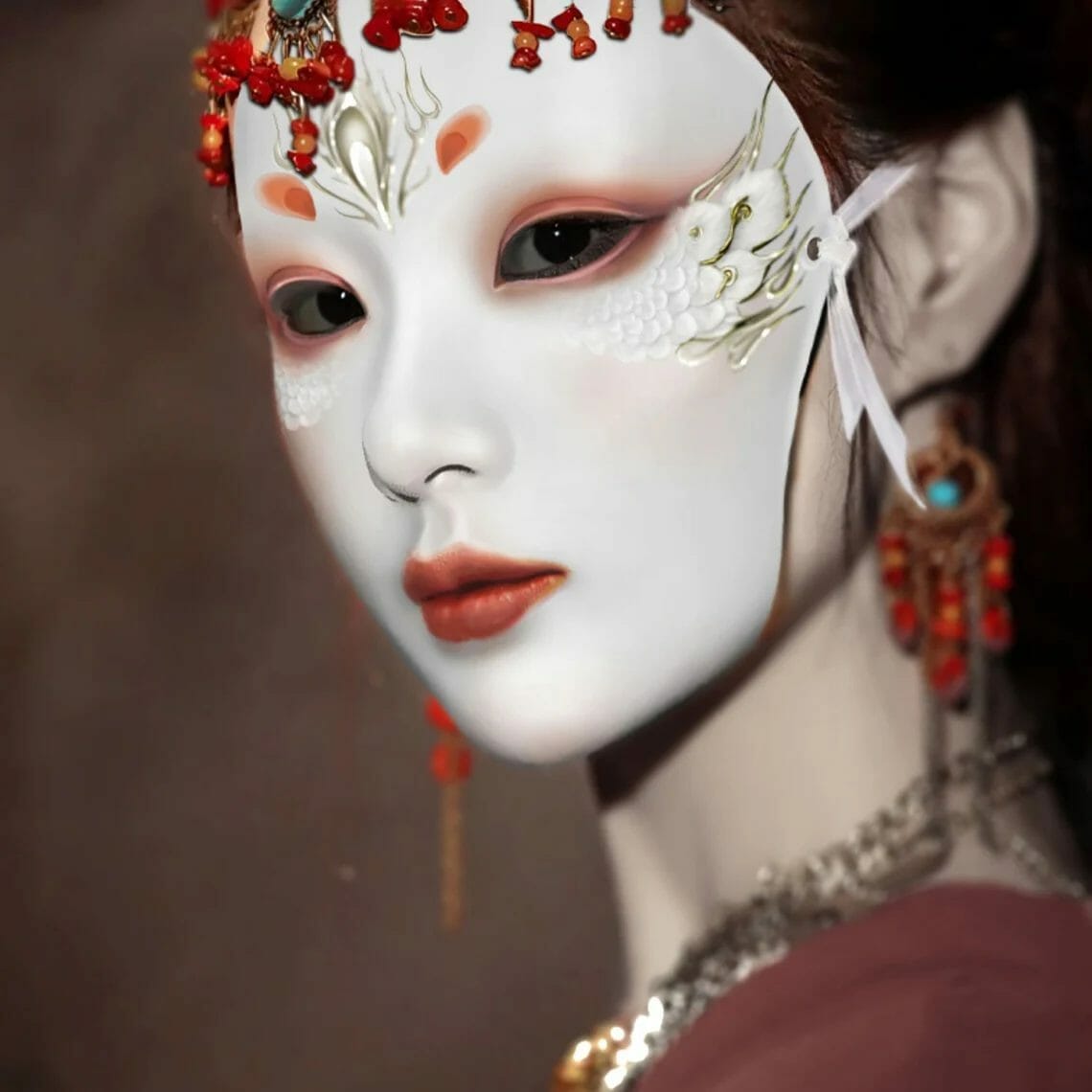 12 Masks of Halloween: #4 Hand-painted spirit mask