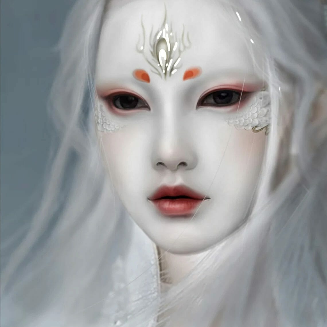 Hand-painted spirit mask