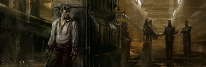 Dune RPG - spying on a secret meeting in somewhere dark and industrial