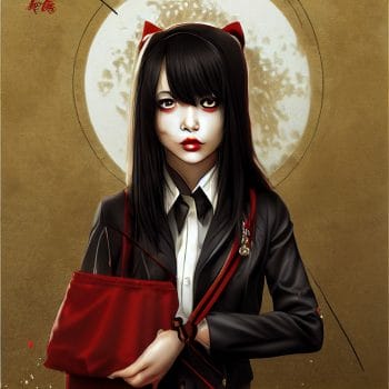 Vampire Asian school girl cliche